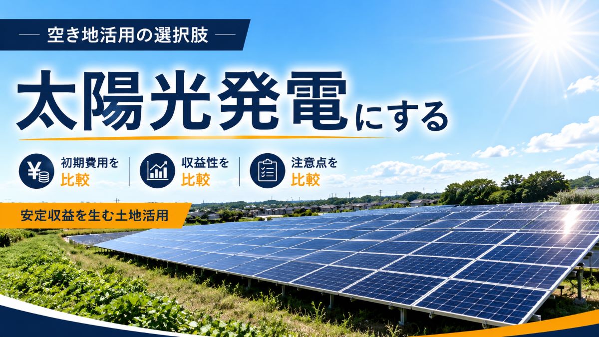 太陽光発電にする