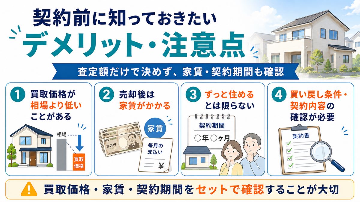 契約前に知っておきたいデメリット・注意点