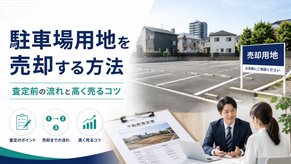 駐車場用地を売却する方法｜査定前に知っておきたい流れと高く売るコツ